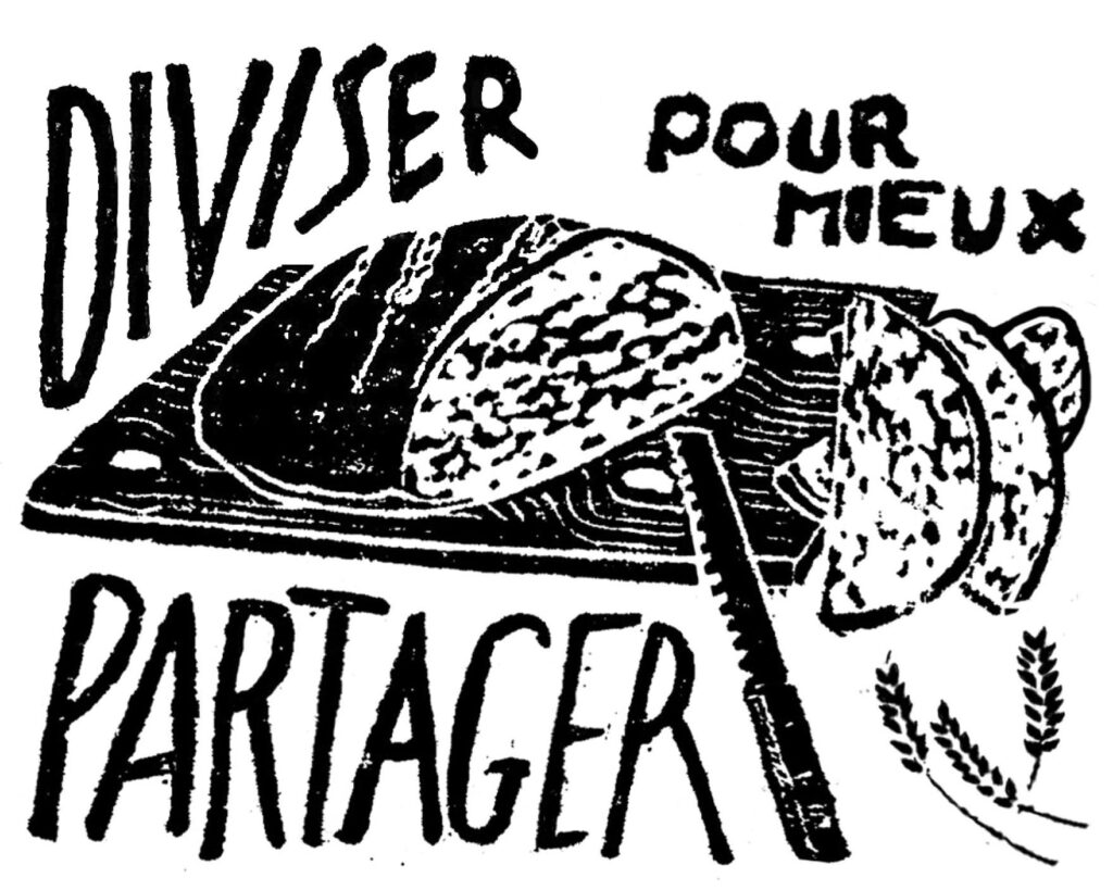 le pain est politique ! diviser pour mieux partager le pain
Pains au levain et biscuits bio cuits au feu de bois, farine bio